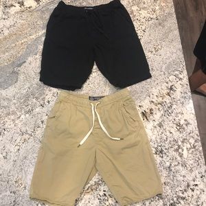2 pairs of American eagle jogger shorts.